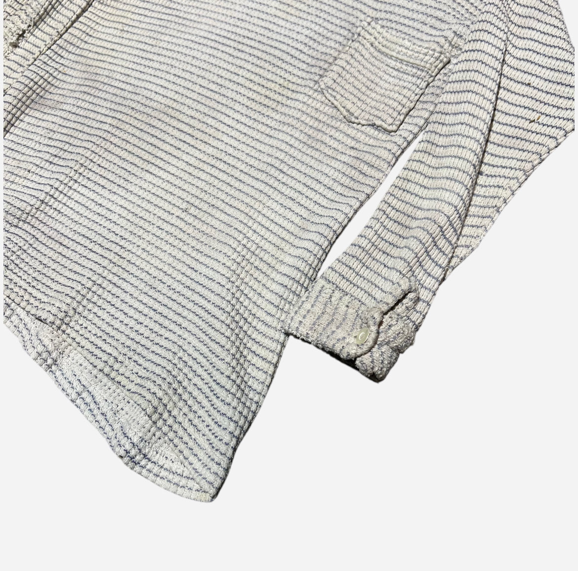 1920s White woven one pocket shirt (XXS)