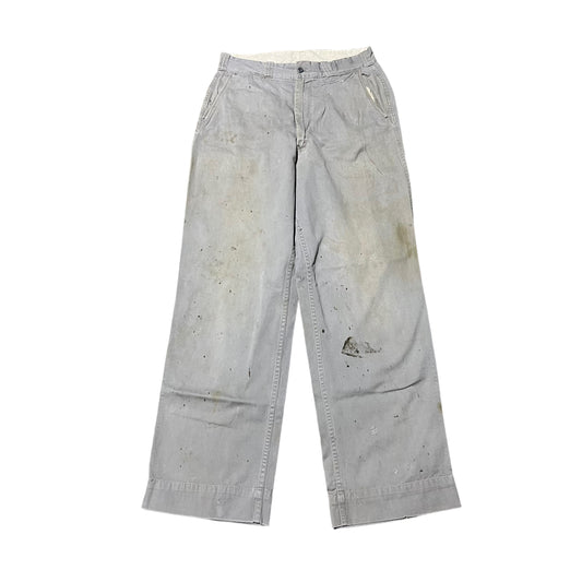 1950s Big Mac grey chino work pants (30w)