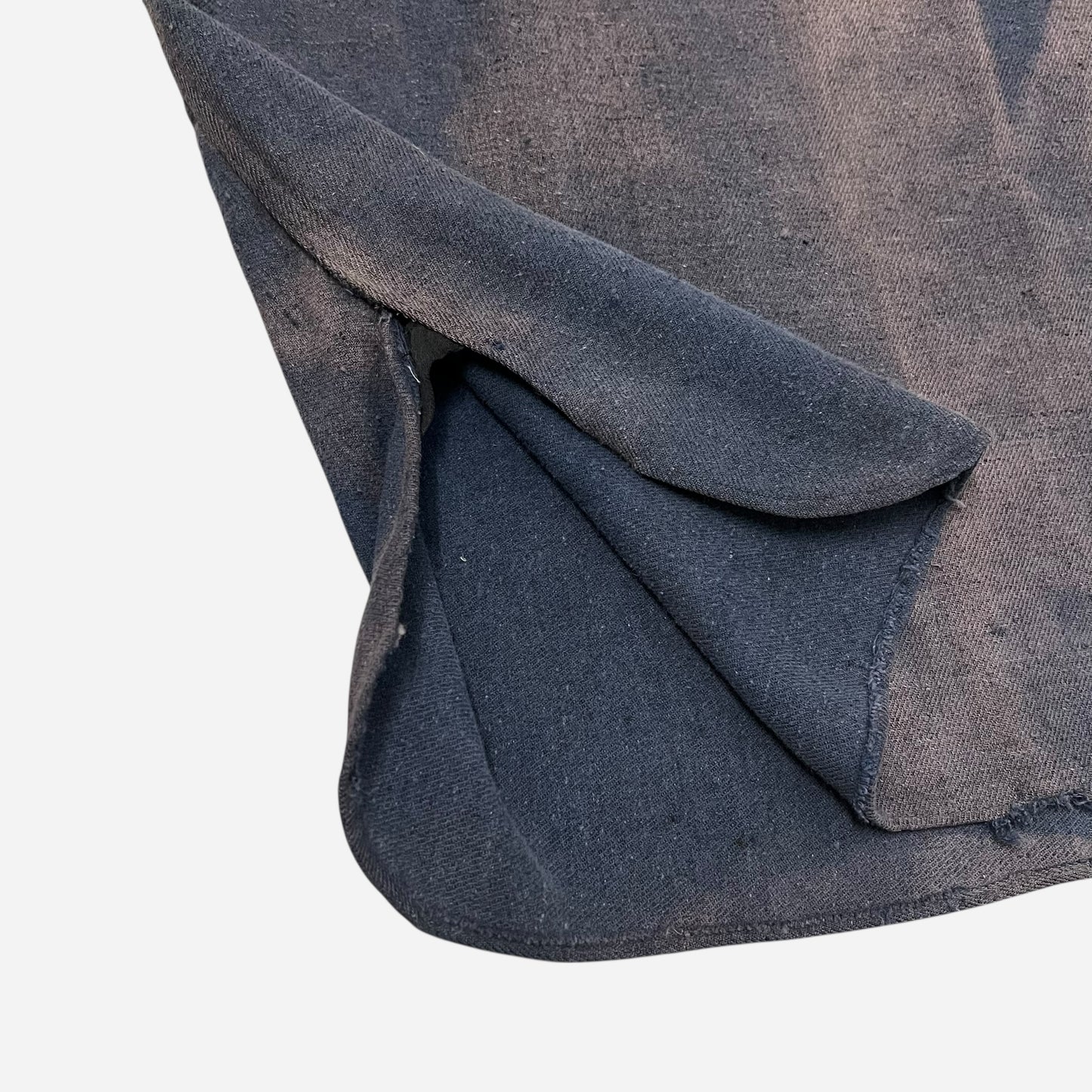 1930s Cherry Valley purple/navy cotton chinstrap pullover work shirt (M/L)