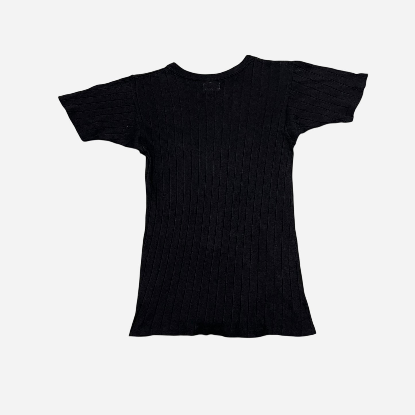 1950s Champion black cotton ribbed pocket t shirt (S/M)