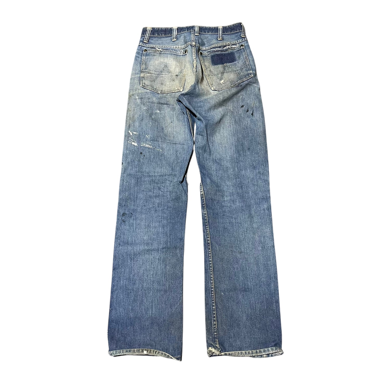 1950s Wrangler Blue Bell distressed denim jeans (29w)