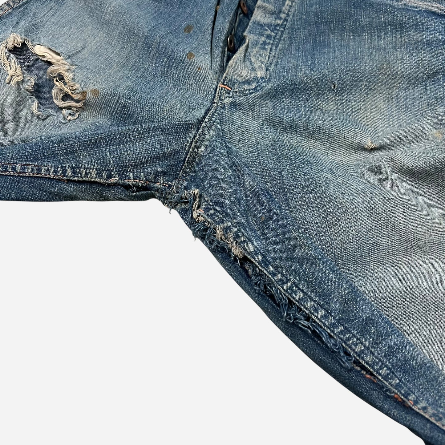 1940s Donut button fly repaired jeans (30w)