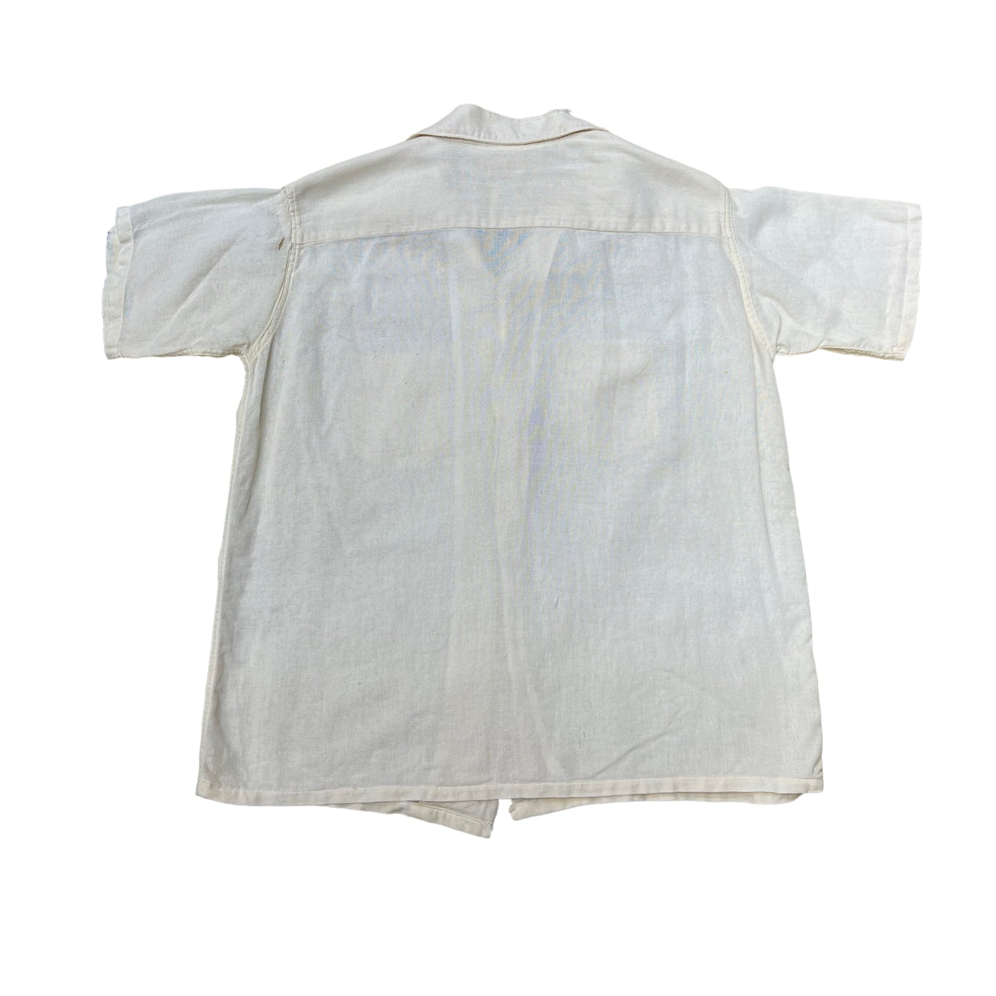 1940s Brooks Lane white linen shirt (M)