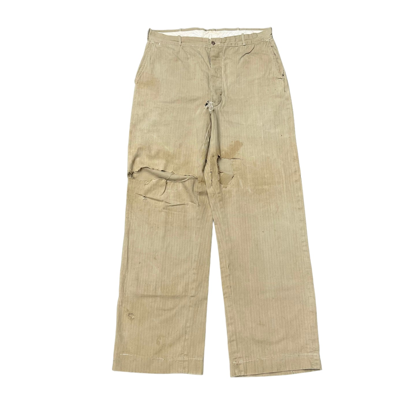 1940s As-is khaki hbt pants (33w)