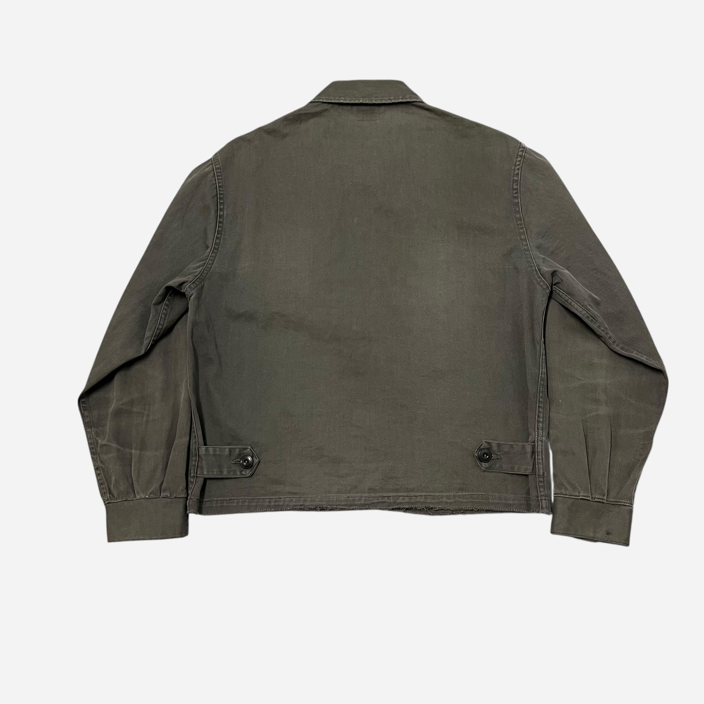 1950s Green cotton cropped work jacket (M)