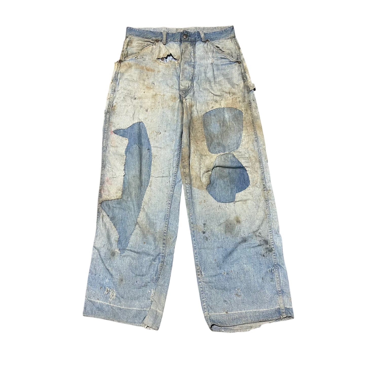 1930s As-is buckleback donut fly denim jeans (31w)