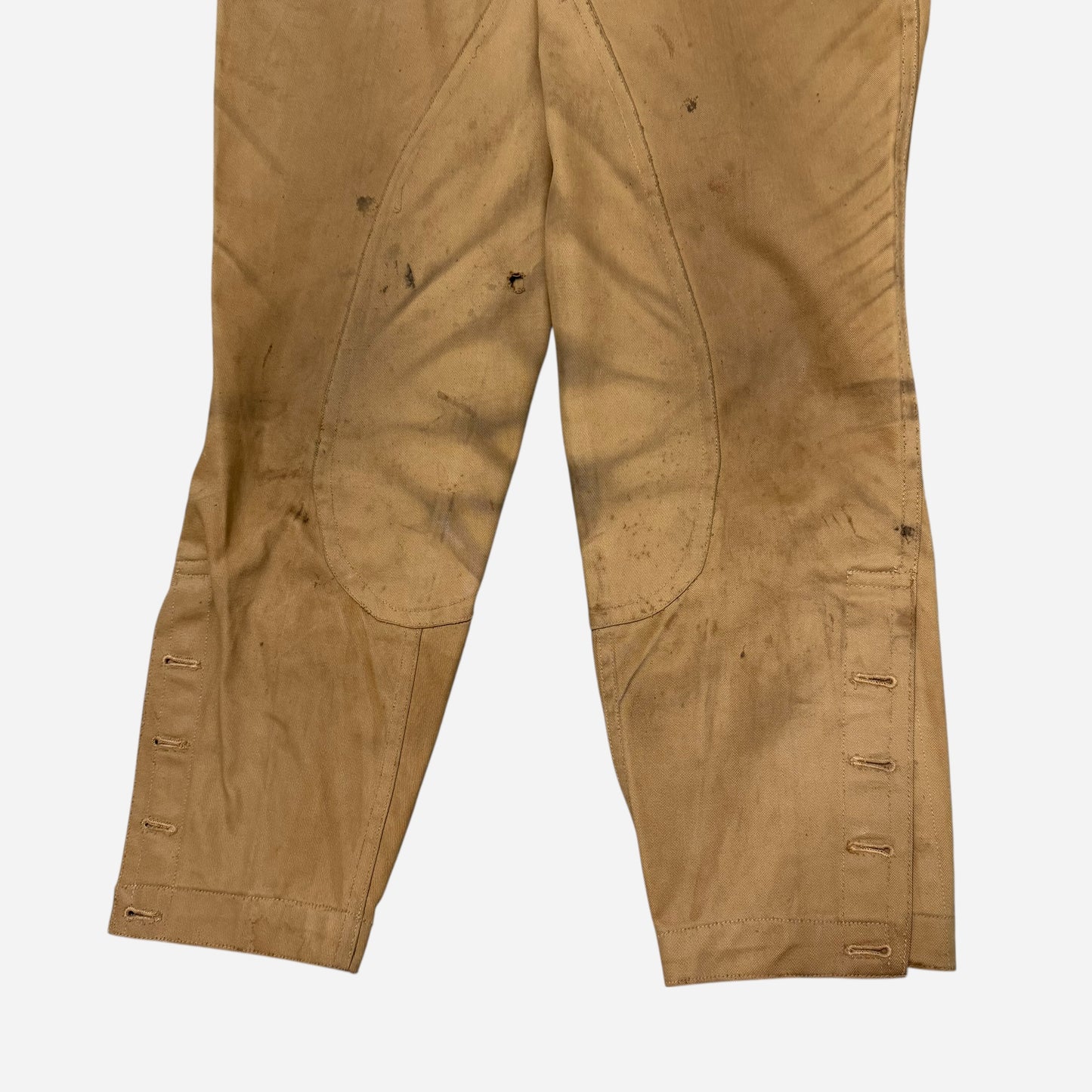 1910s WW1 US Army zinc button khaki jodhpurs (34w)