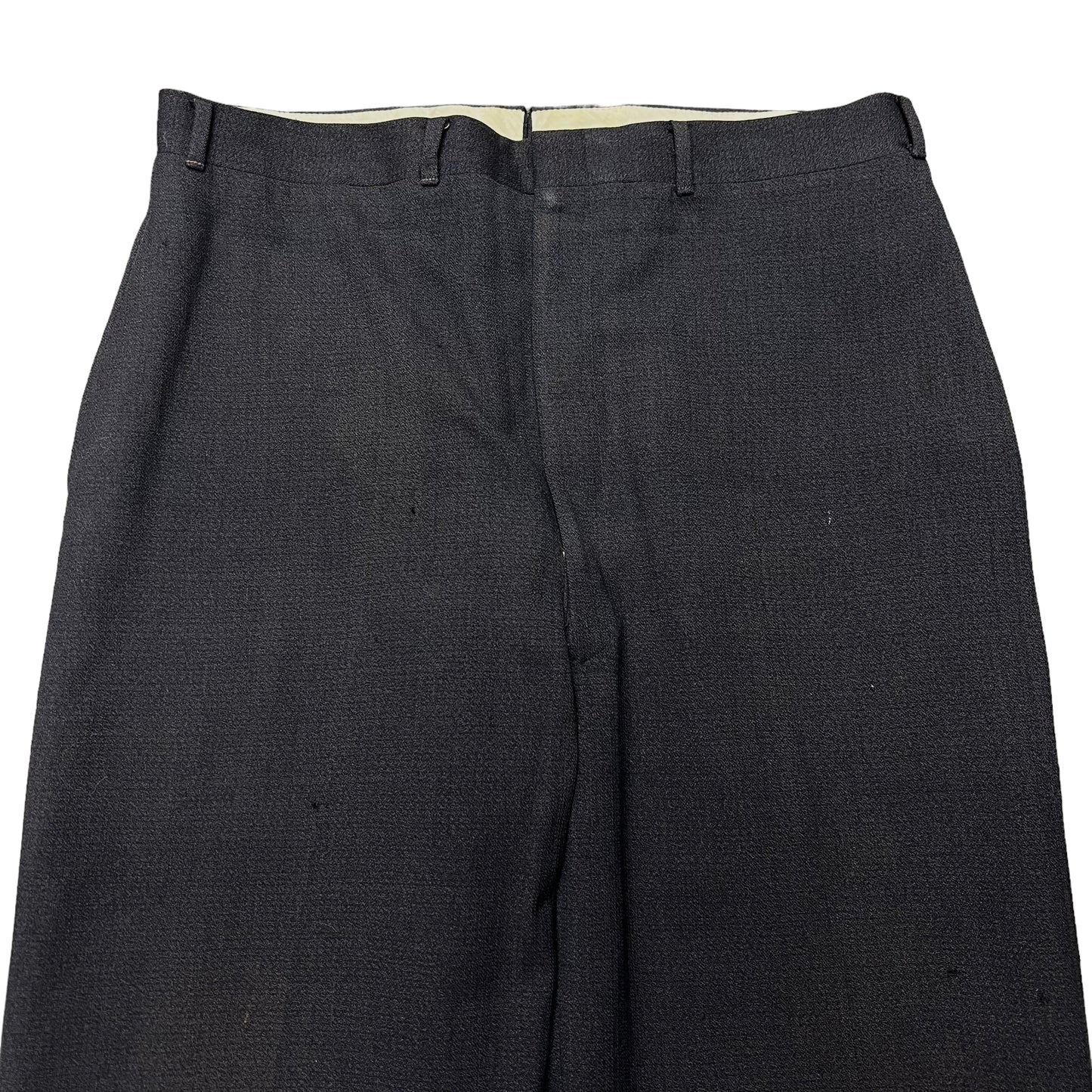 1940s Black wool pants trousers (34w)