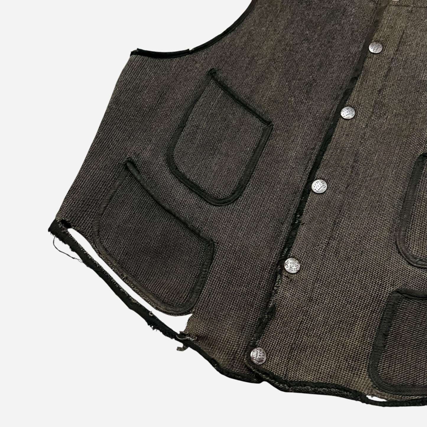 1930s Distressed Brown’s Beach vest (M/L)
