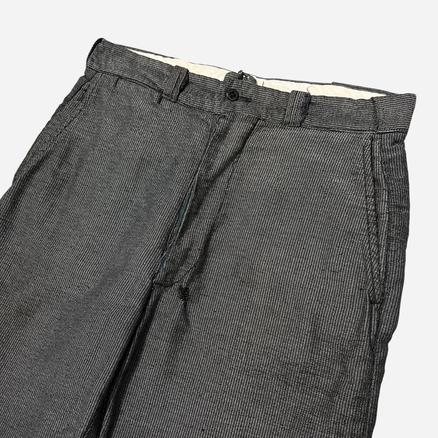 1940s Stifel moleskin salt & pepper button fly work pants (31w)