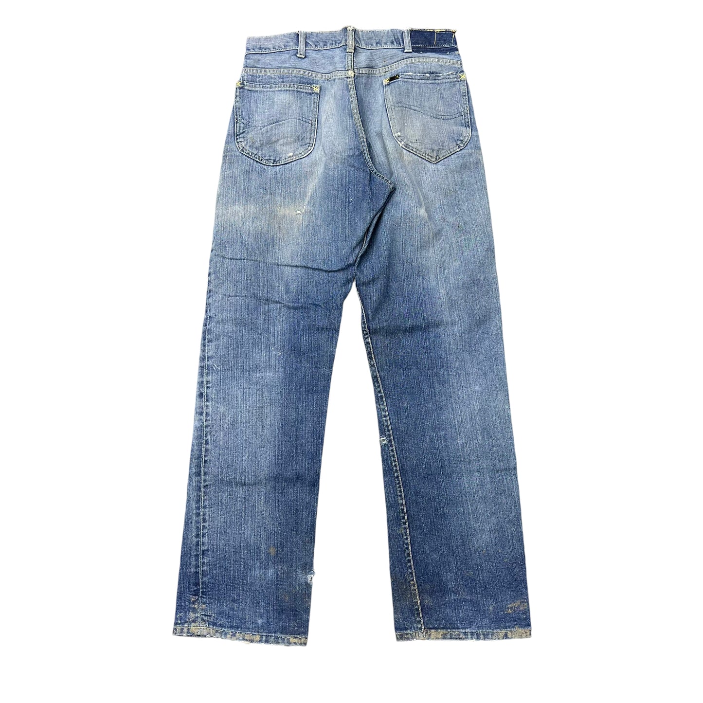 1960s Lee Riders faded distressed cowboy denim jeans (30w)