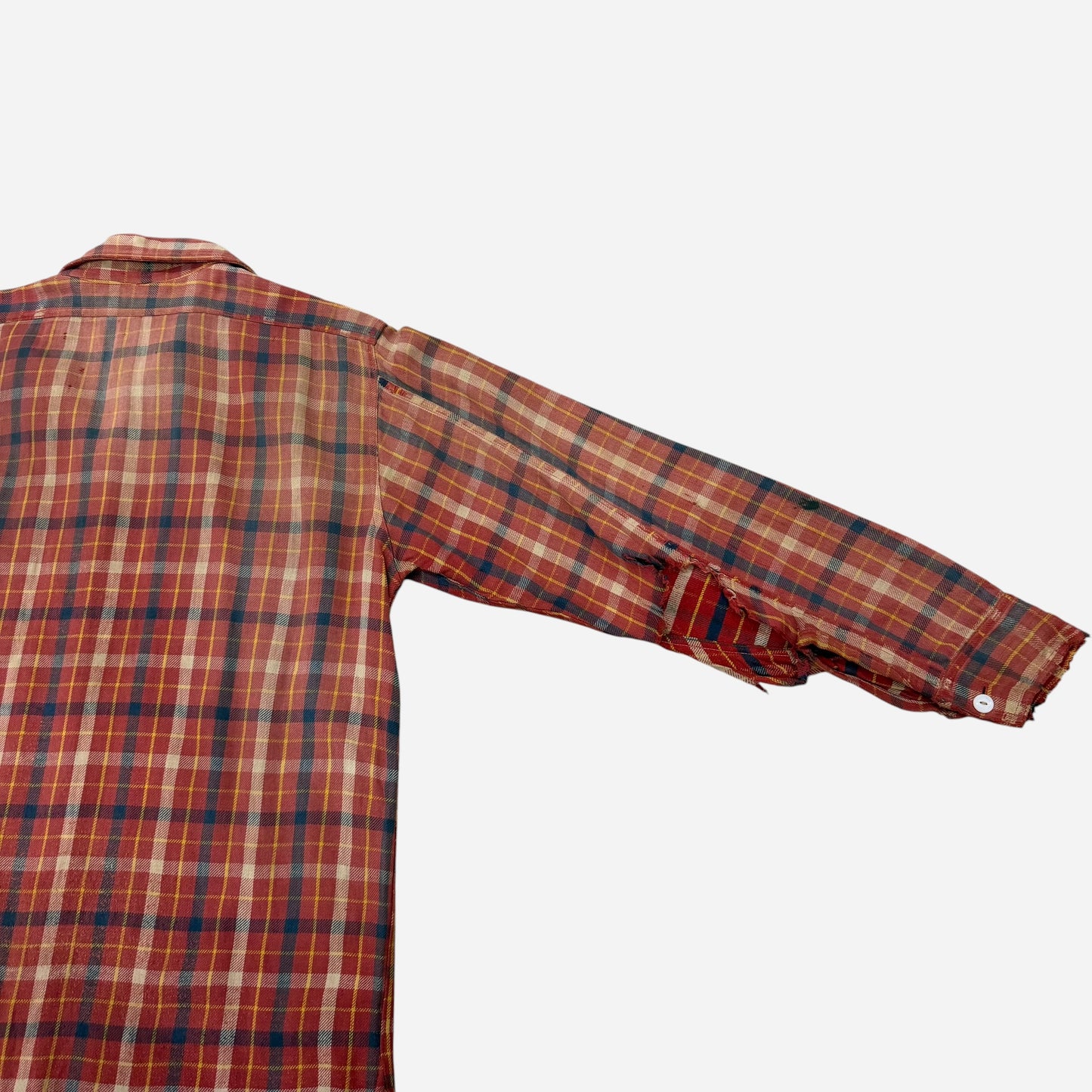 1930s 1940s Winter Wear cotton flannel shirt (L)