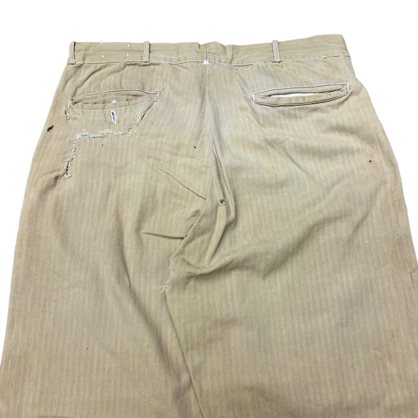 1940s As-is khaki hbt pants (33w)