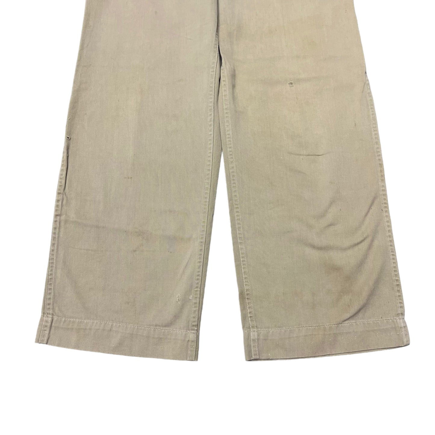 1940s WWII US Army stenciled khaki chino pants (30w)