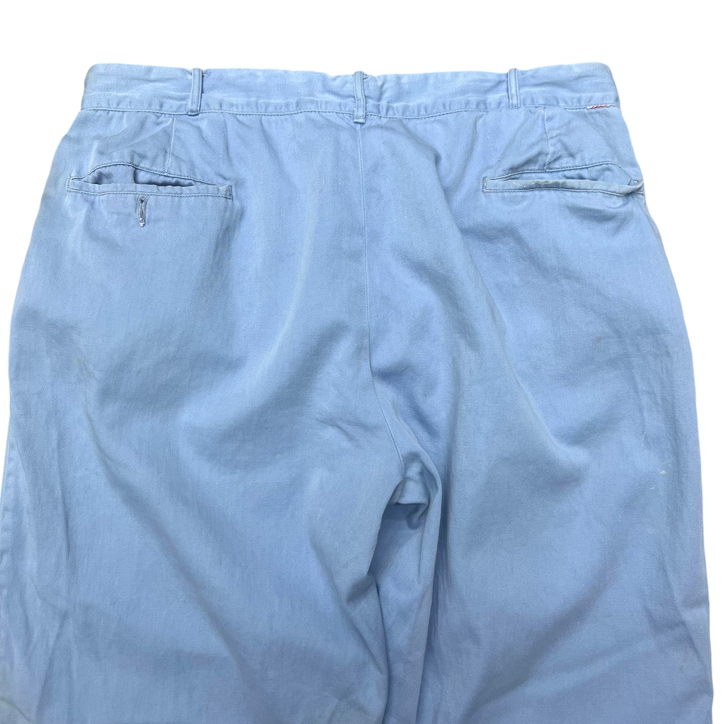 1960s Blue cotton chinos (34w)