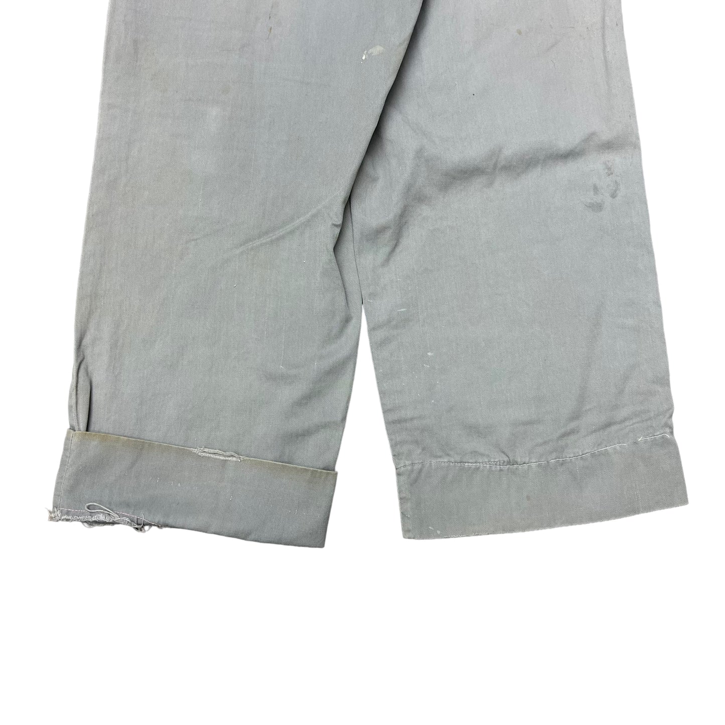 1950s Grey sail cloth work pants (28w)