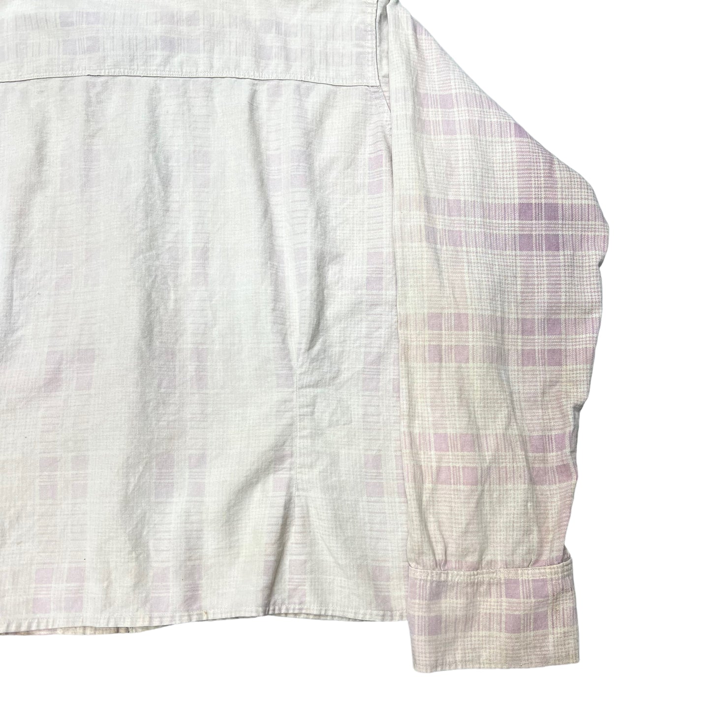 1940s Faded pink homemade flannel (M/L)