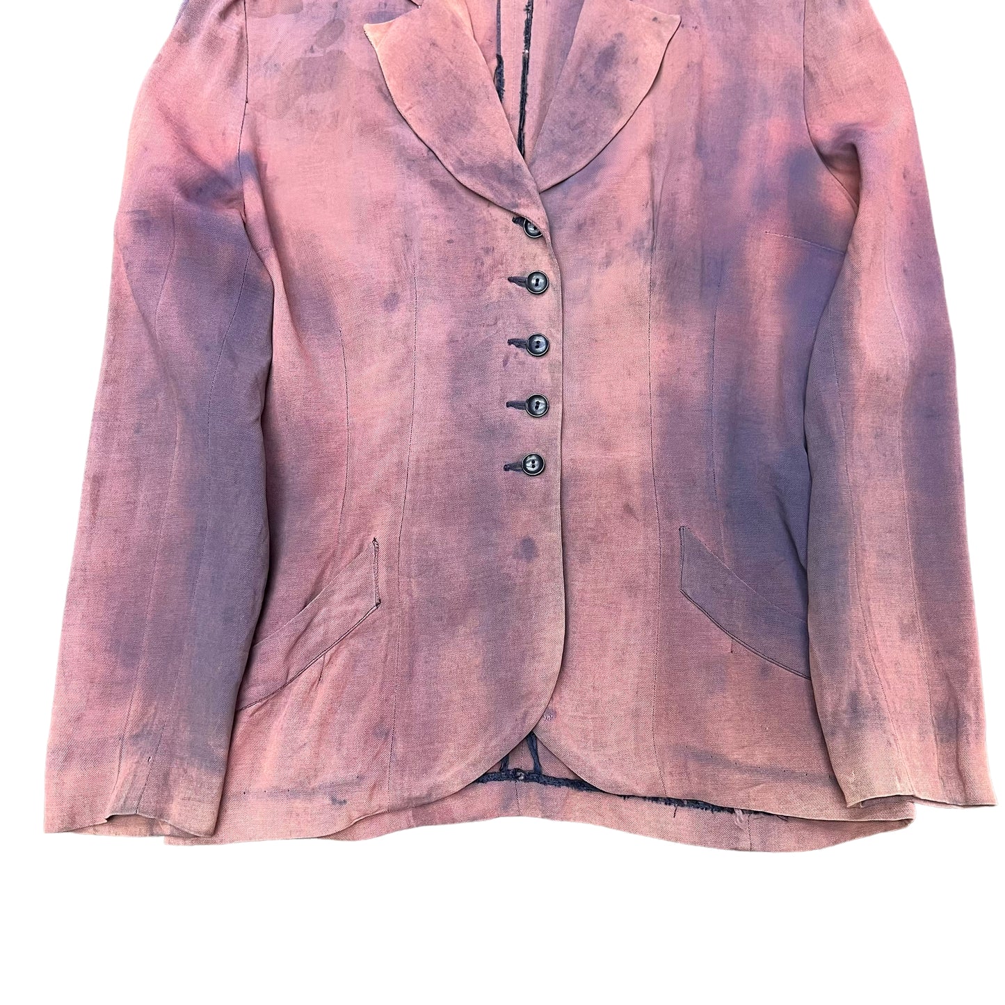 1940s Women’s purple faded rayon blazer (S/M)