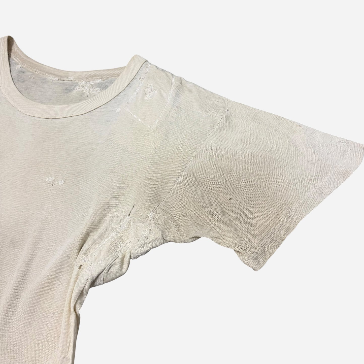 1930s Heavily repaired patchwork t shirt (M)