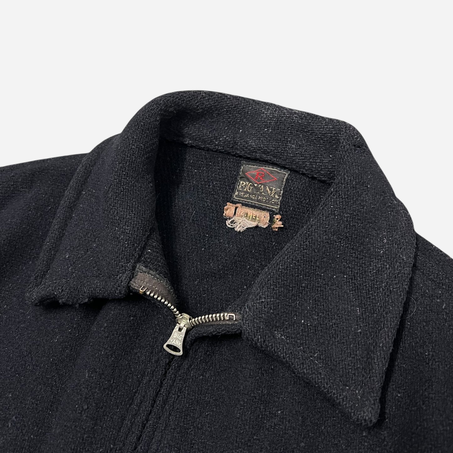 1940s Big Yank dark navy wool belt back jacket (M)