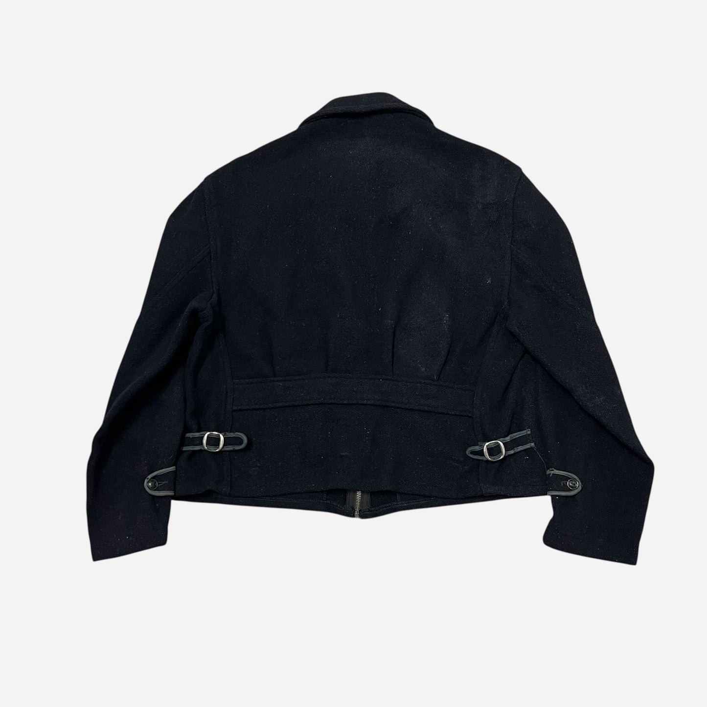 1940s Big Yank dark navy wool belt back jacket (M)