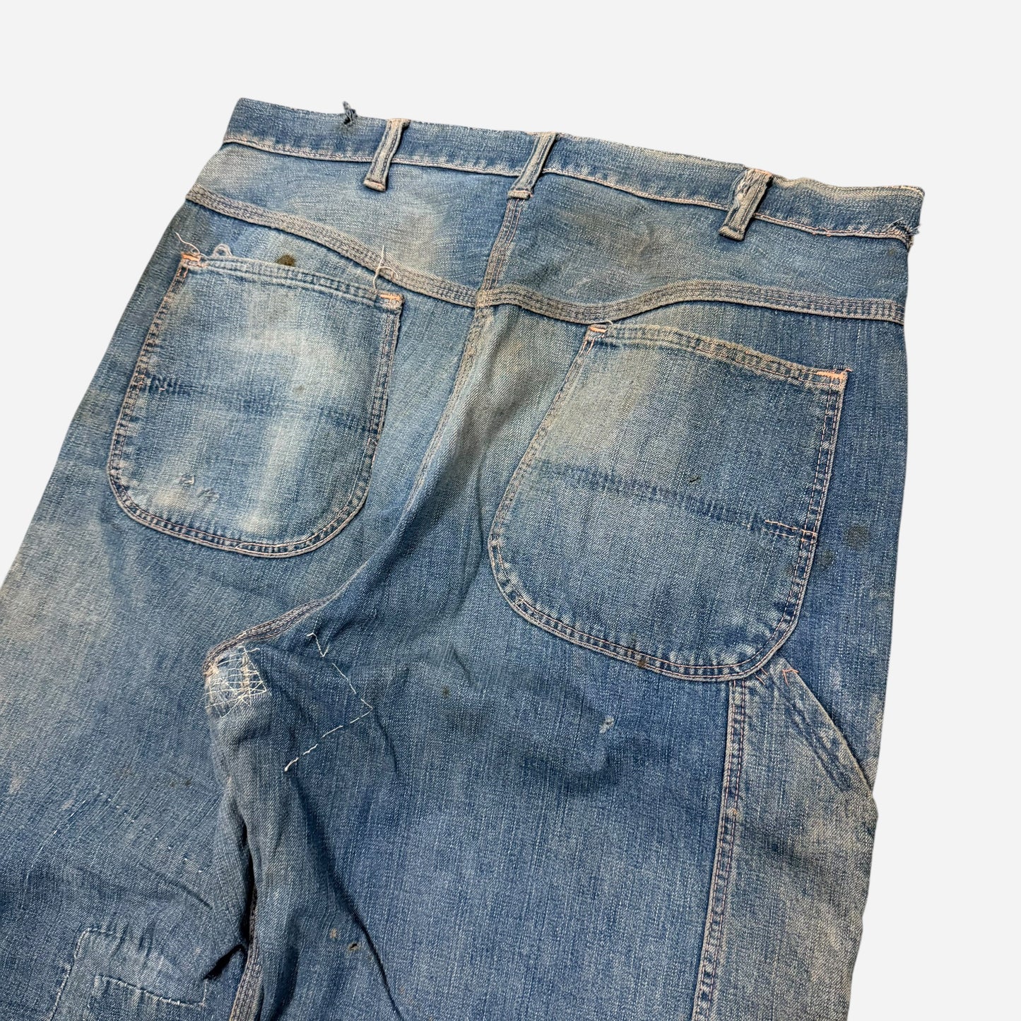1950s Repaired carpenter jeans (33w)