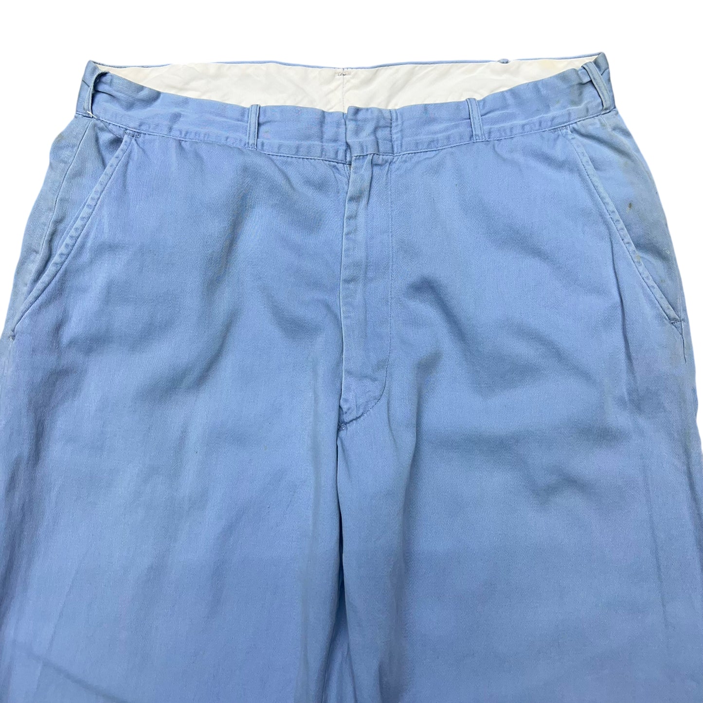 1960s Blue cotton chinos (34w)