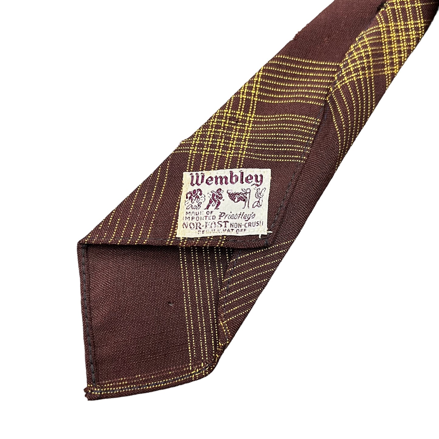 1930s Brown/gold neck tie