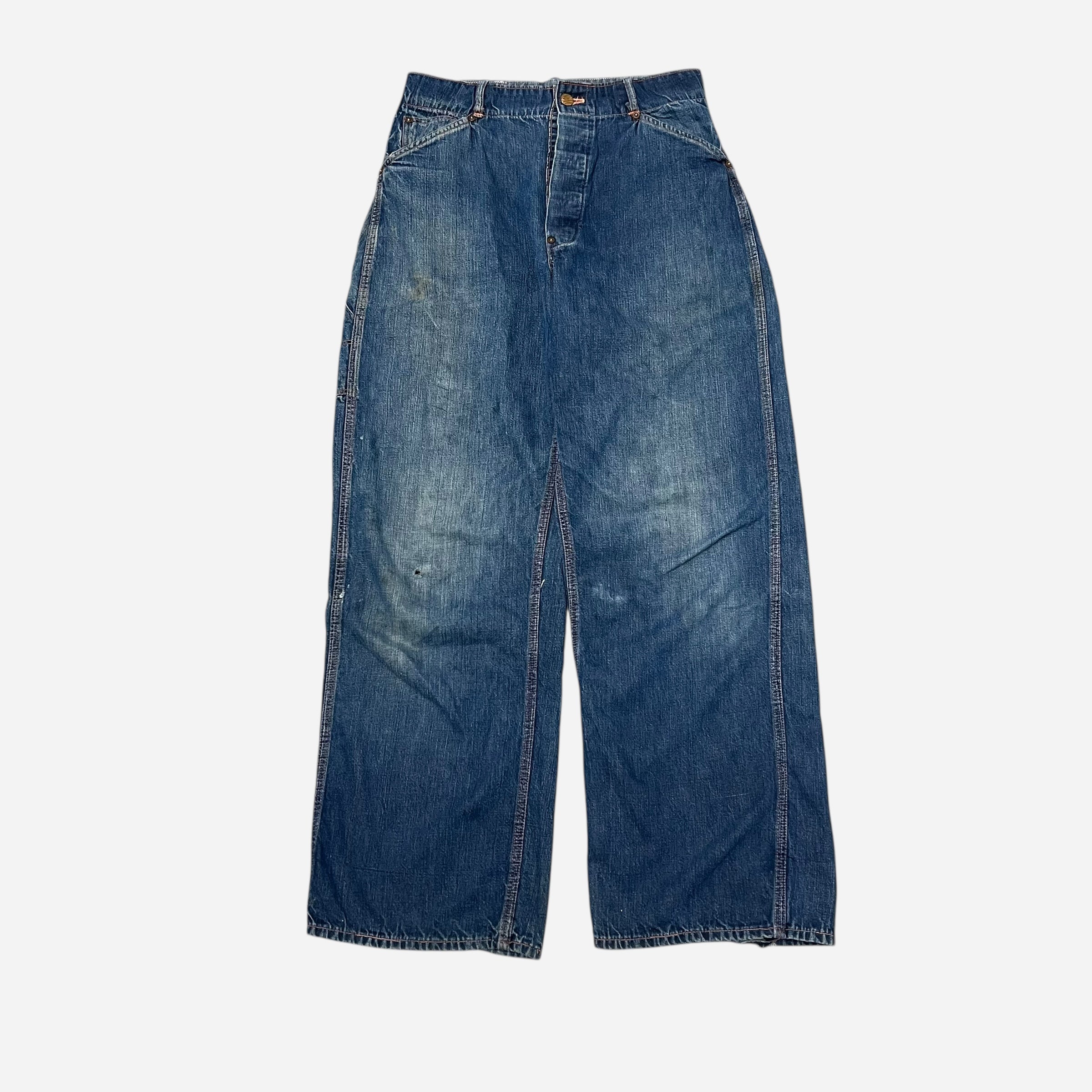1940s N&W buckle back donut button fly jeans (29w) – Bastler Antique