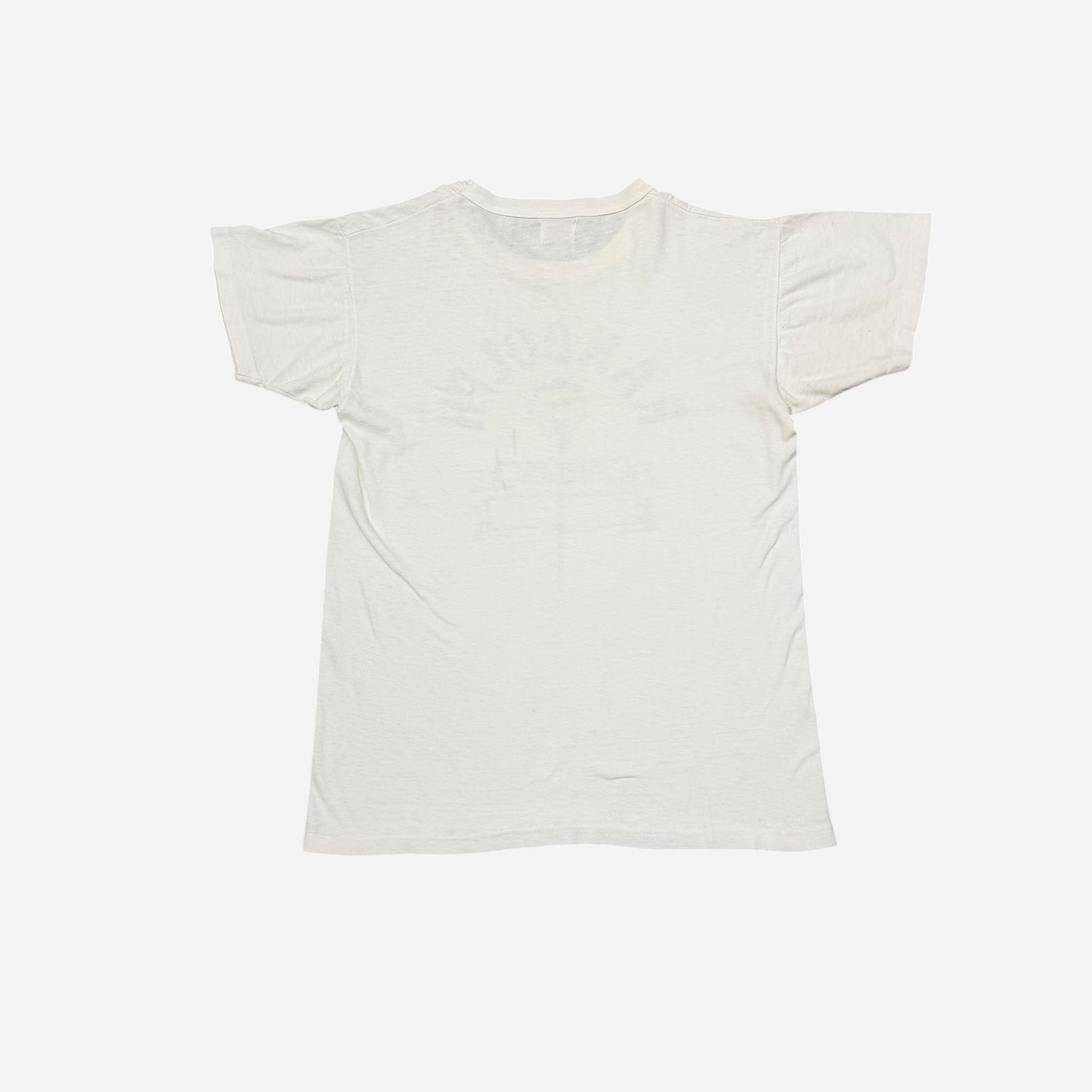 1950s Devil print black & white t shirt (M)