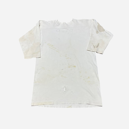 1940s 1950s White cotton jersey shirt (L)