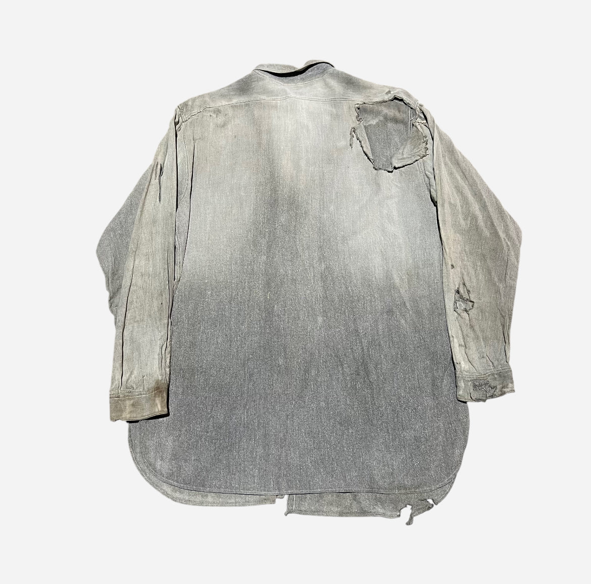 1930s 1940s Salt and pepper chambray (L)