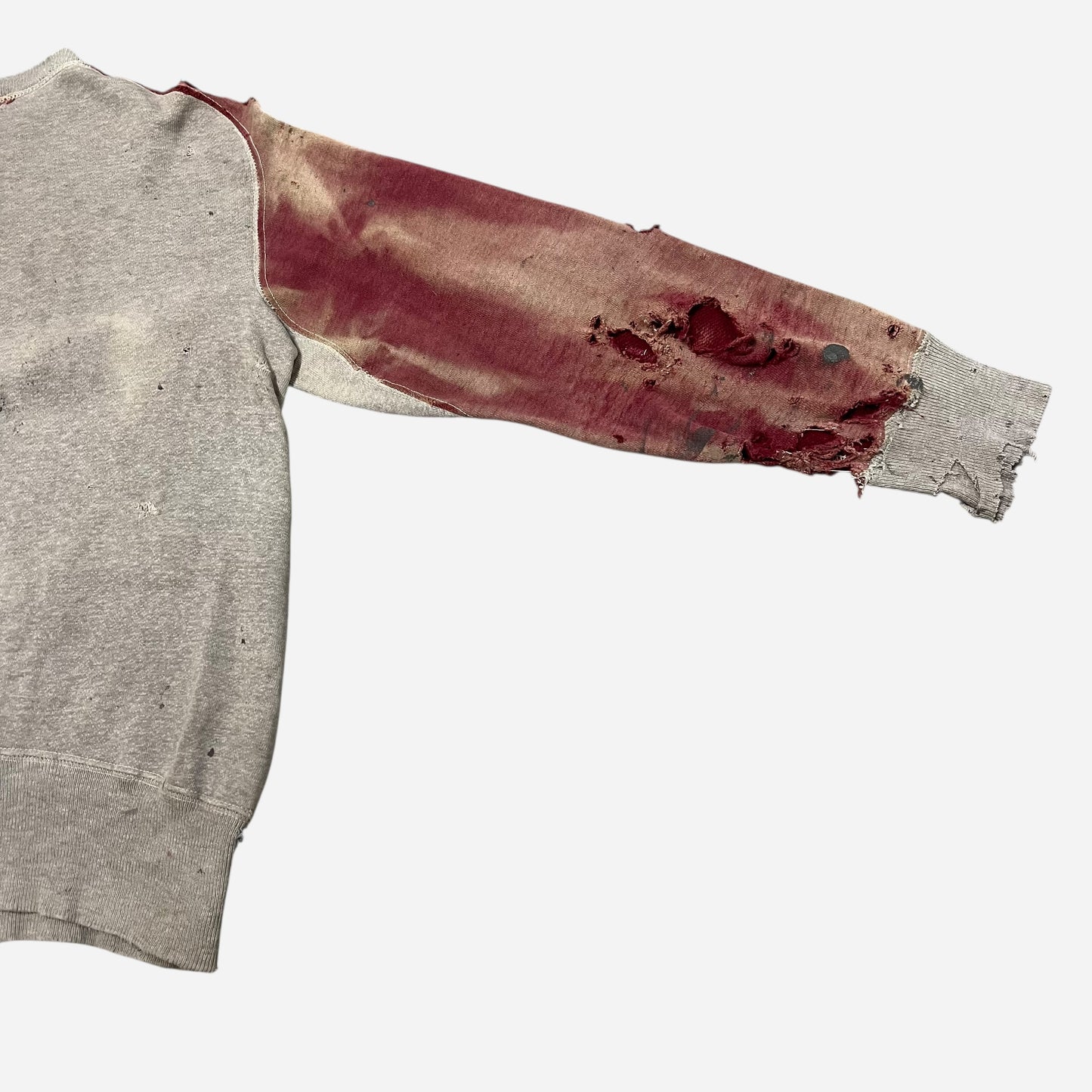 1940s Oneita freedom sleeve double V distressed sweatshirt (M)