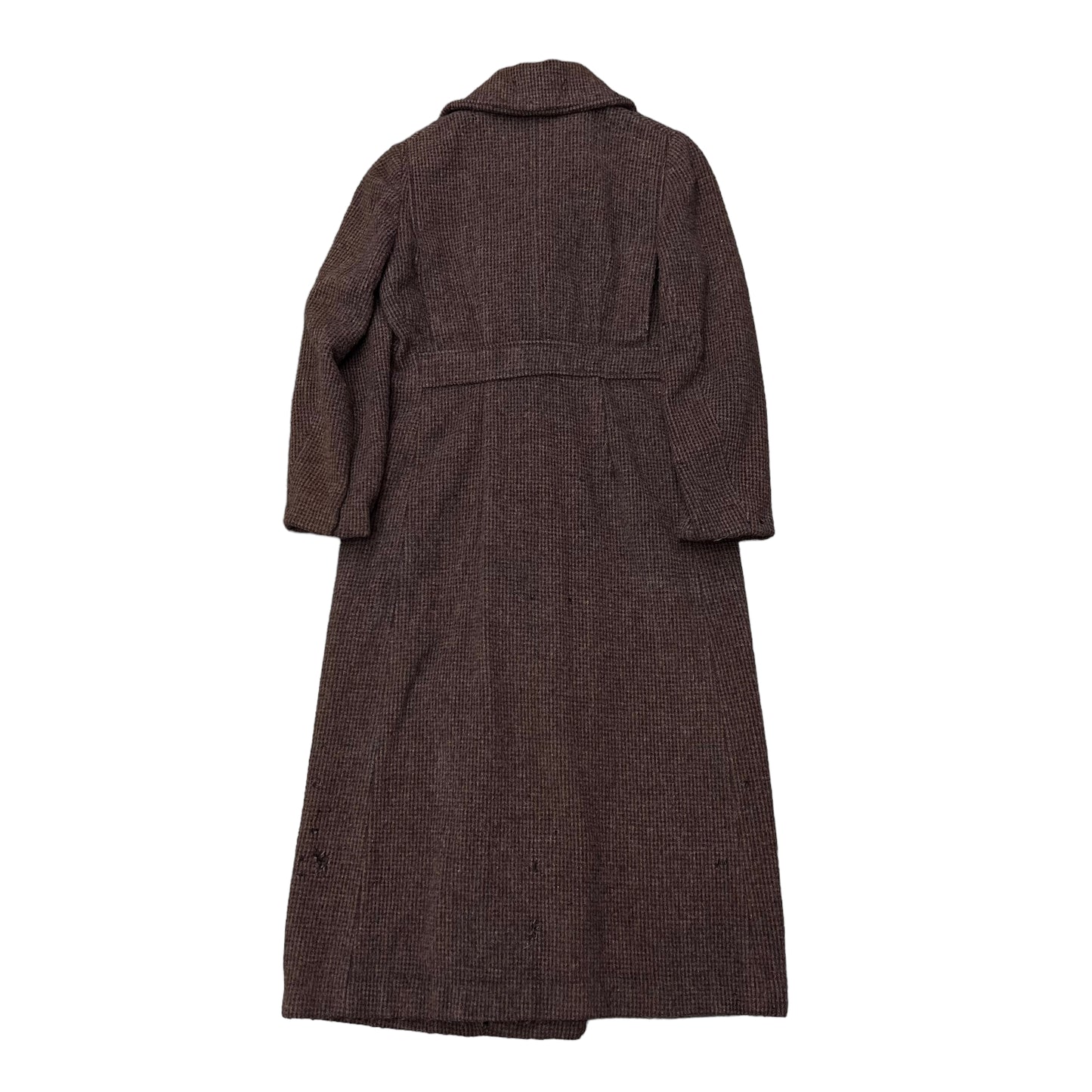 1930s Women’s NRA brown DB long wool coat (XS/S)