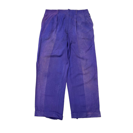 1940s As-is faded purple gabardine pants (33w)