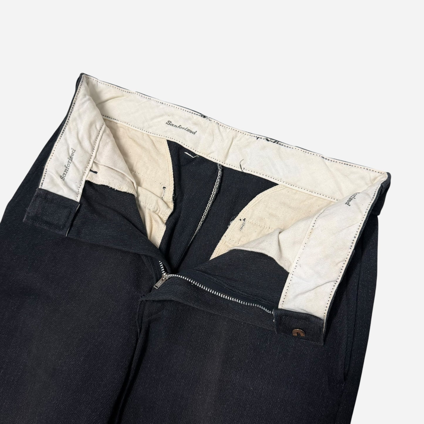1950s Black whipcord pants (28w)