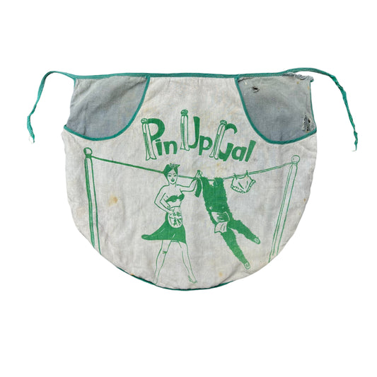 1940s 1950s Pin Up clothespin waist pouch bag