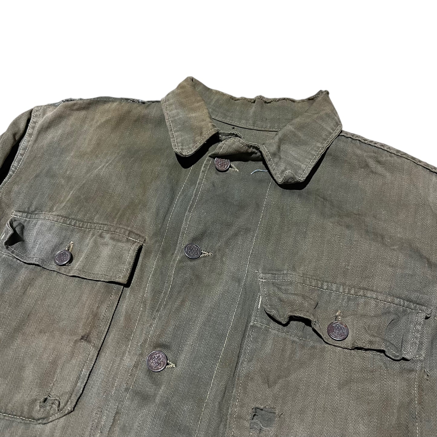 1940s HBT 13 star military shirt (M)