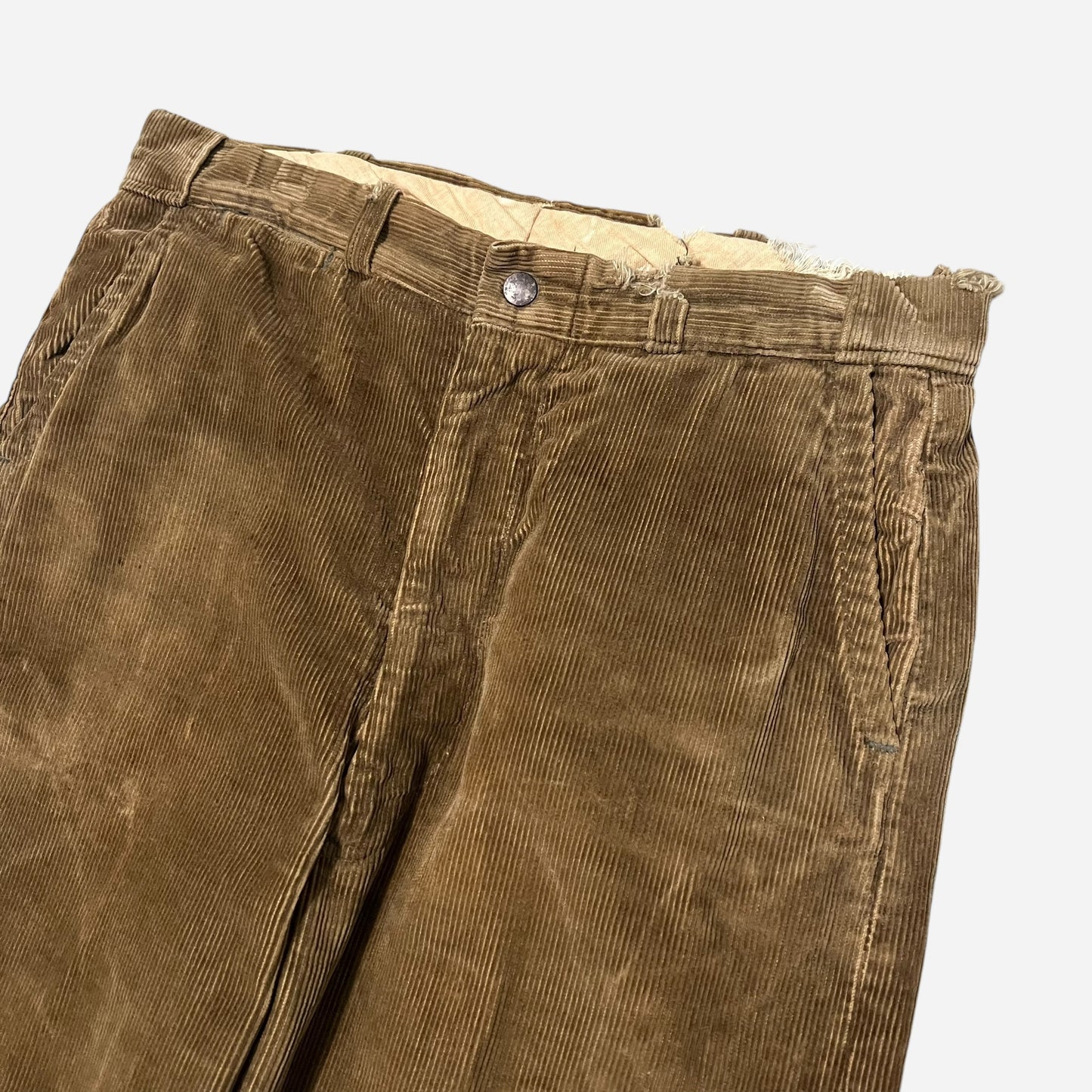 1940s Brown heavy corduroy work pants (32w)