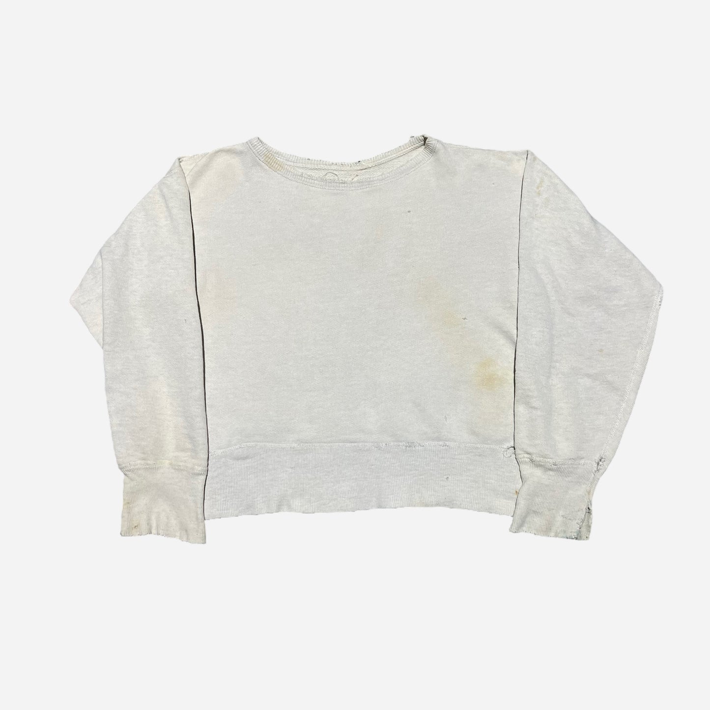 1940s 1950s Gray two toned boxy sweatshirt (S)