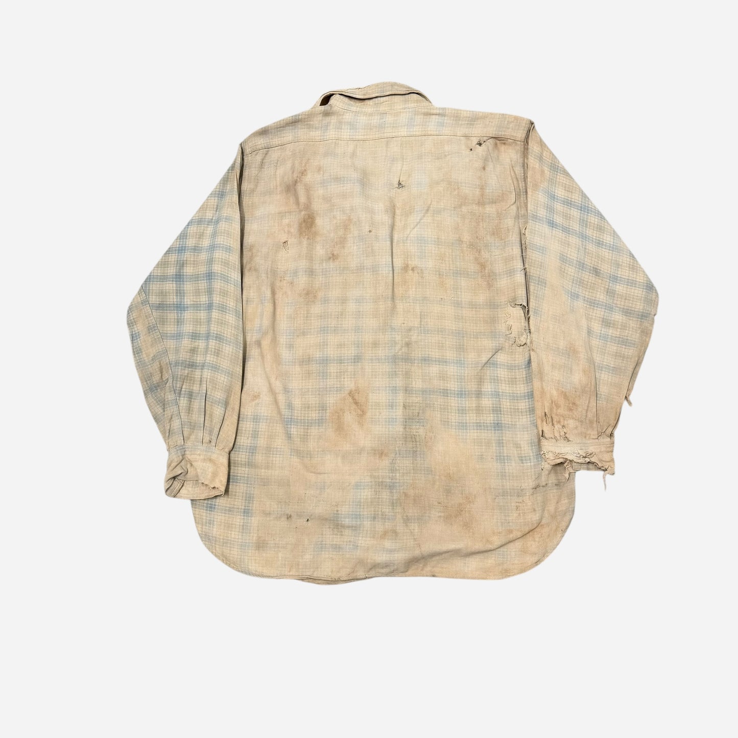 1930s As Is Sears Pilgrim cotton flannel shirt (L)
