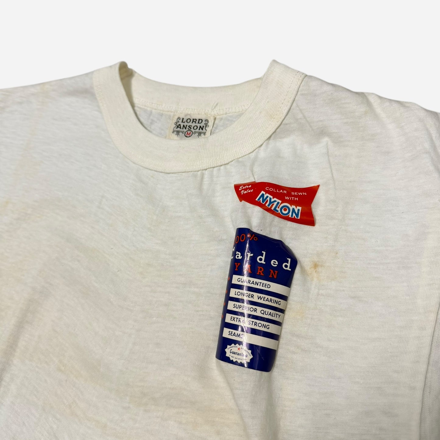 1950s NOS white t shirt (M)