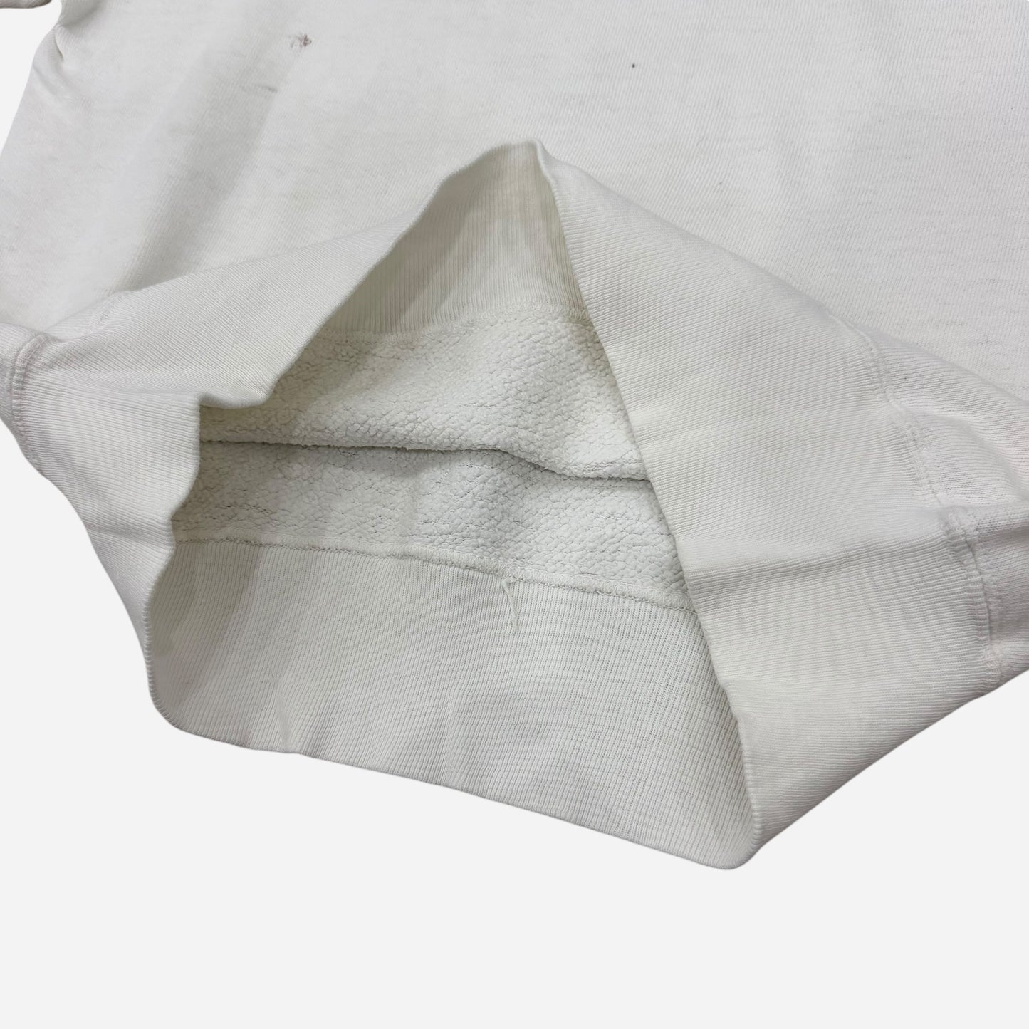 1950s Single V white sweatshirt (S/M)
