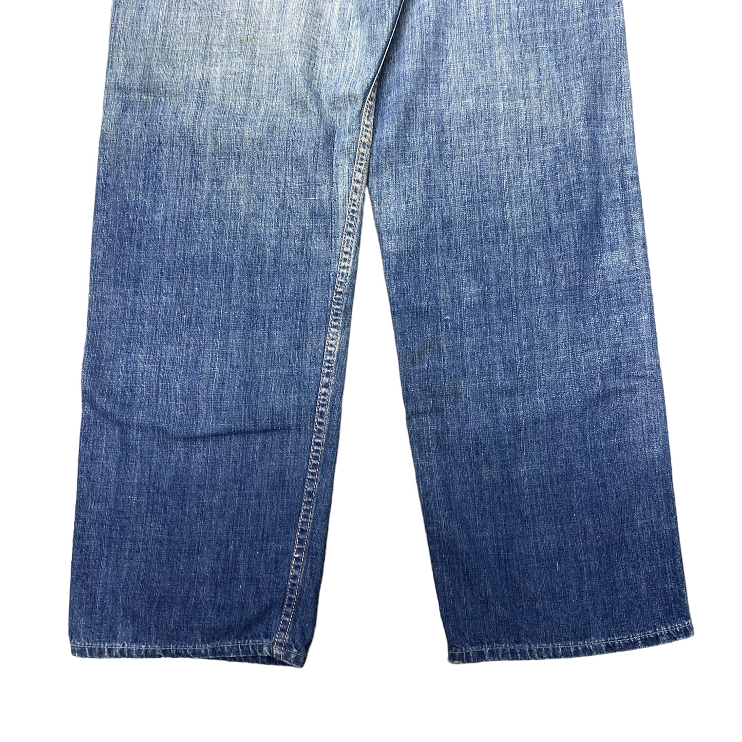 1950s Women’s blue bell side zip denim (25w)