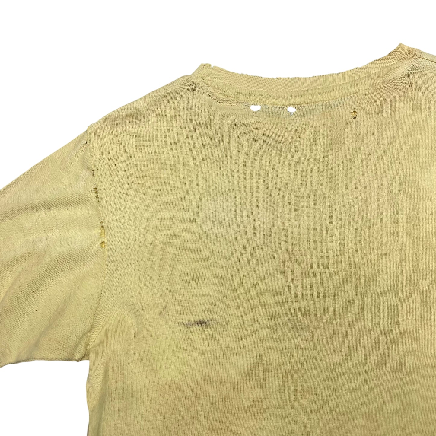 1950s Yellow cotton t shirt (M)