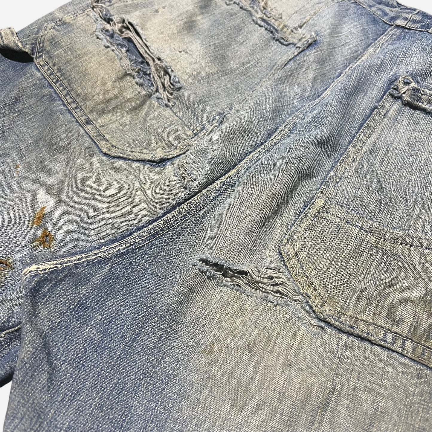 1950s Hercules repaired denim carpenter jeans (34w)