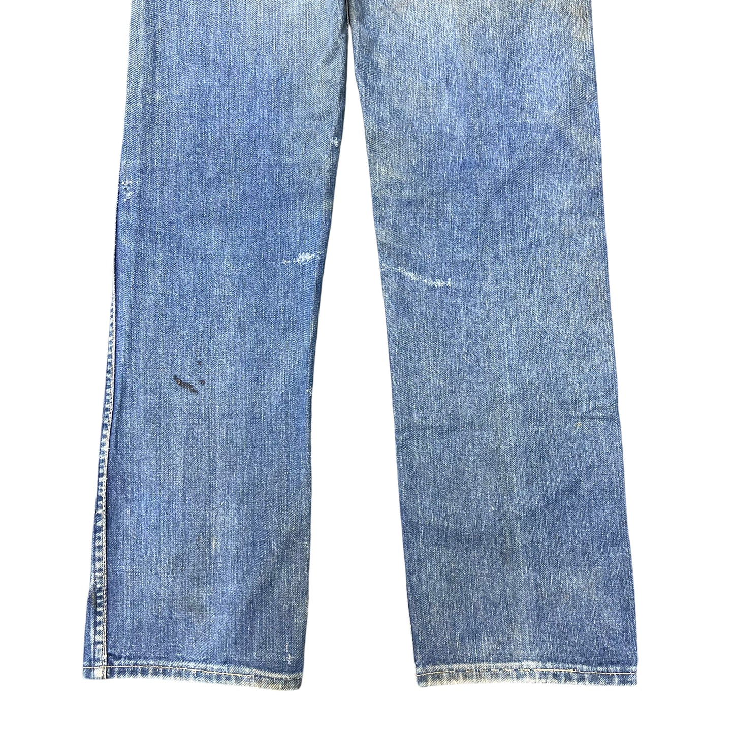 1960s Wrangler Blue Bell faded distressed cowboy denim jeans (30w)