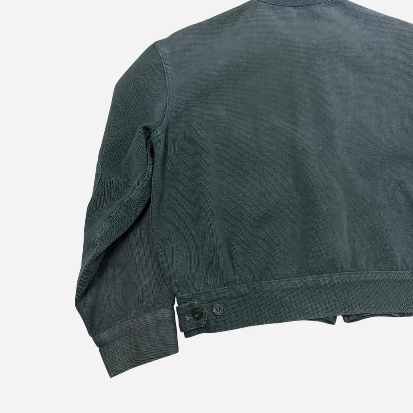 1950s Green cotton whipcord boxy work jacket (M)