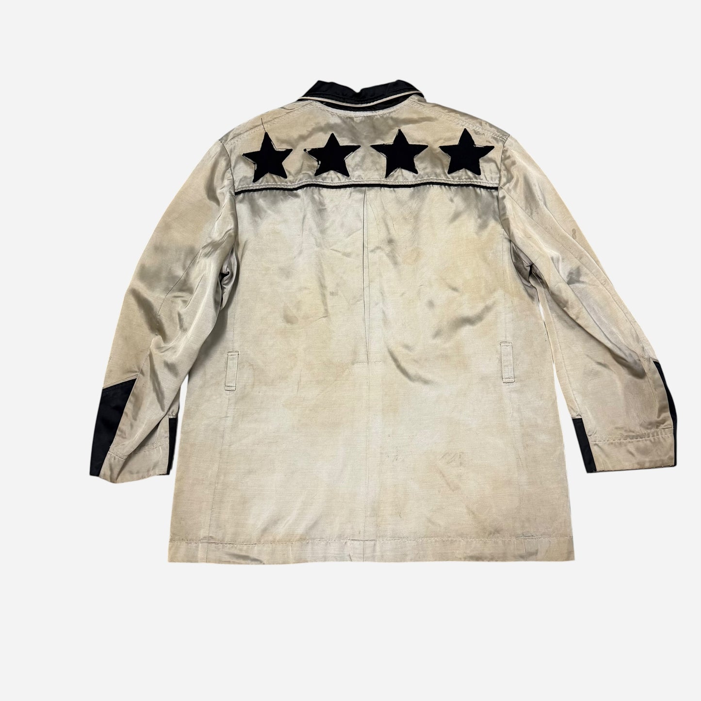 1940s Cowboy rodeo cotton satin star jacket (L/XL)