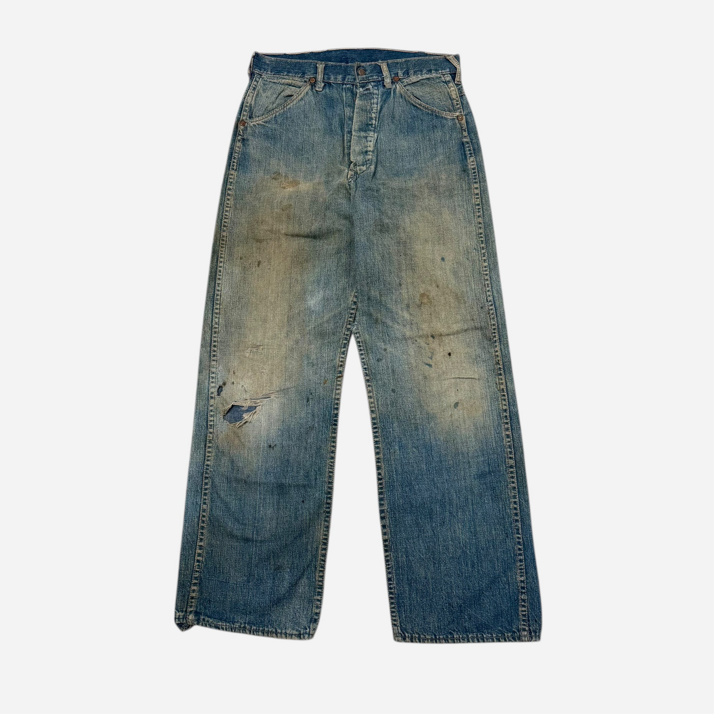 1930s 1940s Donut button fly jeans (28w)